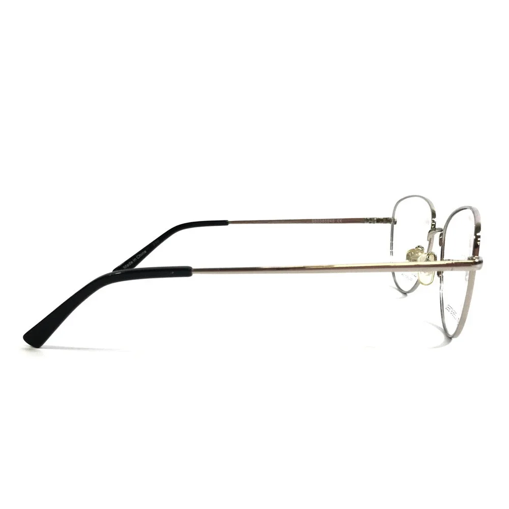 London Fog Eyeglasses Frames LF009 C1 Silver Cat Eye Wire Rim 53-17-140